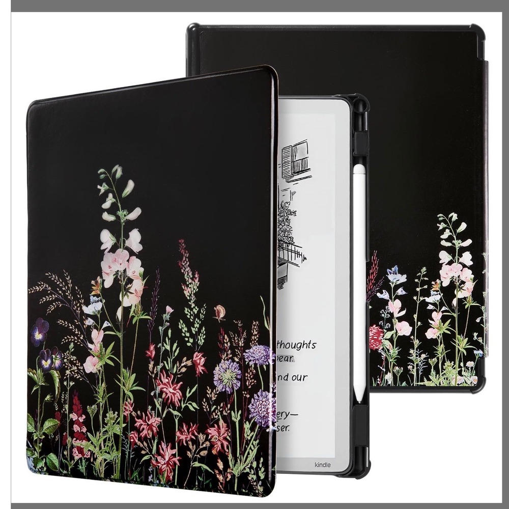 CoBak Kindle Scribe Case 11 Inch 2025 Release Floral Wildflower Folio Cover